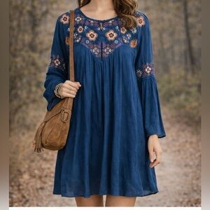 Blue Rain Francesca bohemian dress SZ medium